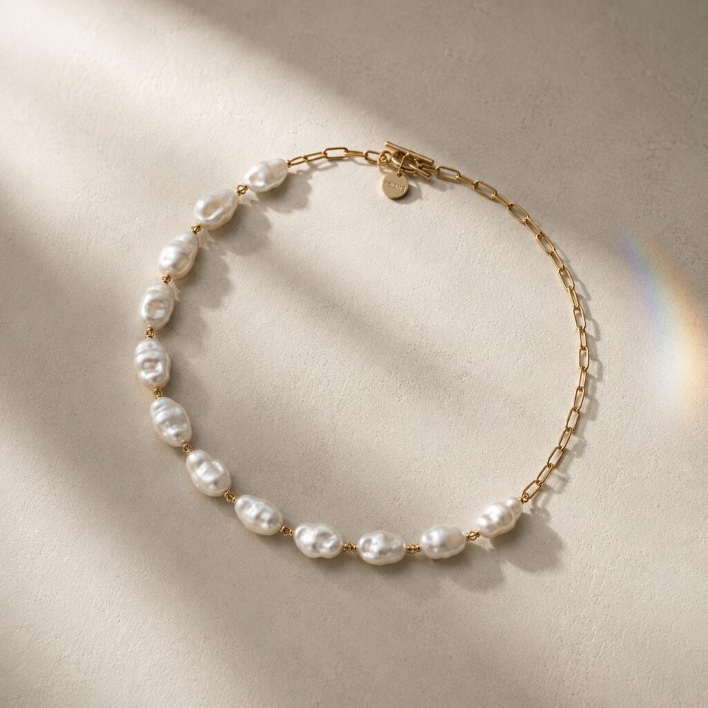 PRISMÉ Shanxiahu baroque freshwater pearl necklace